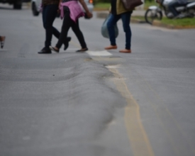 Desnível do asfalto é risco sério para motoristas em Duas Pedras