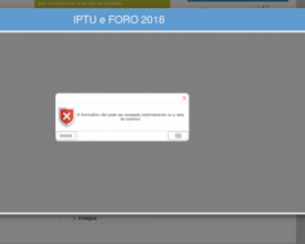 Problema em site impede geração de boletos do IPTU
