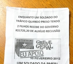 Greve à vista - ameaça de greve geral na Polícia Militar do Estado do Rio de Janeiro
