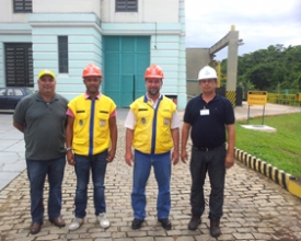 Secretaria Municipal de Defesa Civil visita a Usina Ilha dos Pombos