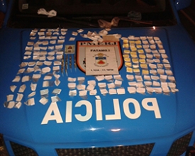 POLÍCIA - PM recolhe carga de drogas no Alto de Olaria após denúncia