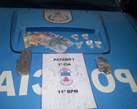 Com drogas camufladas em automóvel, homem tenta subornar PMs e vai preso