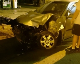 Jovem de 24 anos fica ferida em acidente na Avenida Euterpe