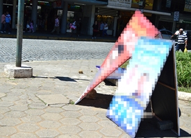 Tombamento não inibe propaganda eleitoral na Praça Getúlio Vargas