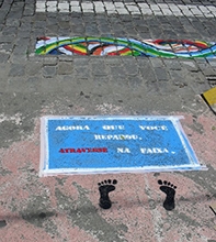 Pró-Vita realiza novas pinturas de faixas de pedestres