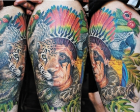 Criatividade premiada: Tatuador friburguense Catuaba é premiado em evento internacional no Rio de Janeiro