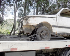 Autran recolhe carcaças de veículos