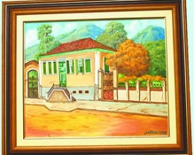 Fórum tem exposição de pinturas do artista Antônio de Oliveira Pinto