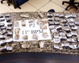 Drogas são apreendidas no loteamento Tio Dongo, em Conselheiro