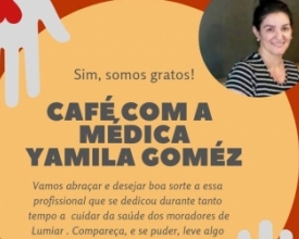 Moradores de Lumiar organizam café colaborativo para médica cubana