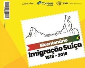 Selo do bicentenário da imigração suíça é lançado nesta quarta