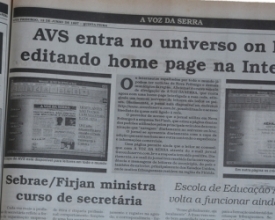 Site de A VOZ DA SERRA completa 20 anos