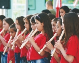 Flautistas abrilhantam celebração do Dia Nacional da Áustria