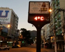 Nova Friburgo registra a menor temperatura do ano