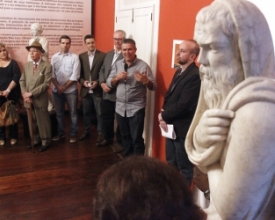 Sala do futuro Museu de Nova Friburgo expõe as estátuas Quatro Estações