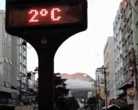 Por um décimo, Friburgo deixa de ser a cidade mais fria do país nesta segunda