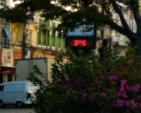 Com 1,6 grau, Friburgo registra a menor temperatura  do estado nesta terça