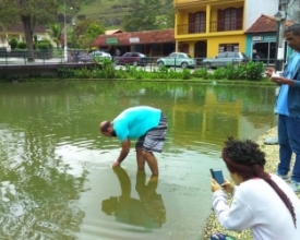 Moradores de Lumiar se unem para recuperar lago e salvar peixes