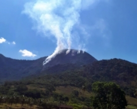 Incêndio causado por um raio consumiu cerca de 85 hectares em Madalena