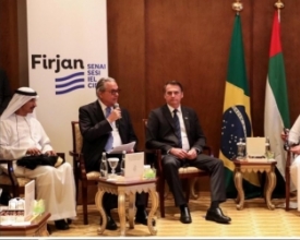Firjan participa de encontro de Bolsonaro com empresários árabes