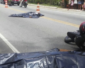 Motociclista e mulher morrem em acidente na RJ-116