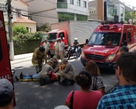 Colisão na Av. Galdino do Valle deixa motociclista ferido