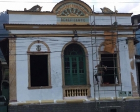 Começa restauração da fachada do centenário casarão da Euterpe