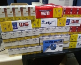 Estourado depósito de cigarros contrabandeados no Cordoeira